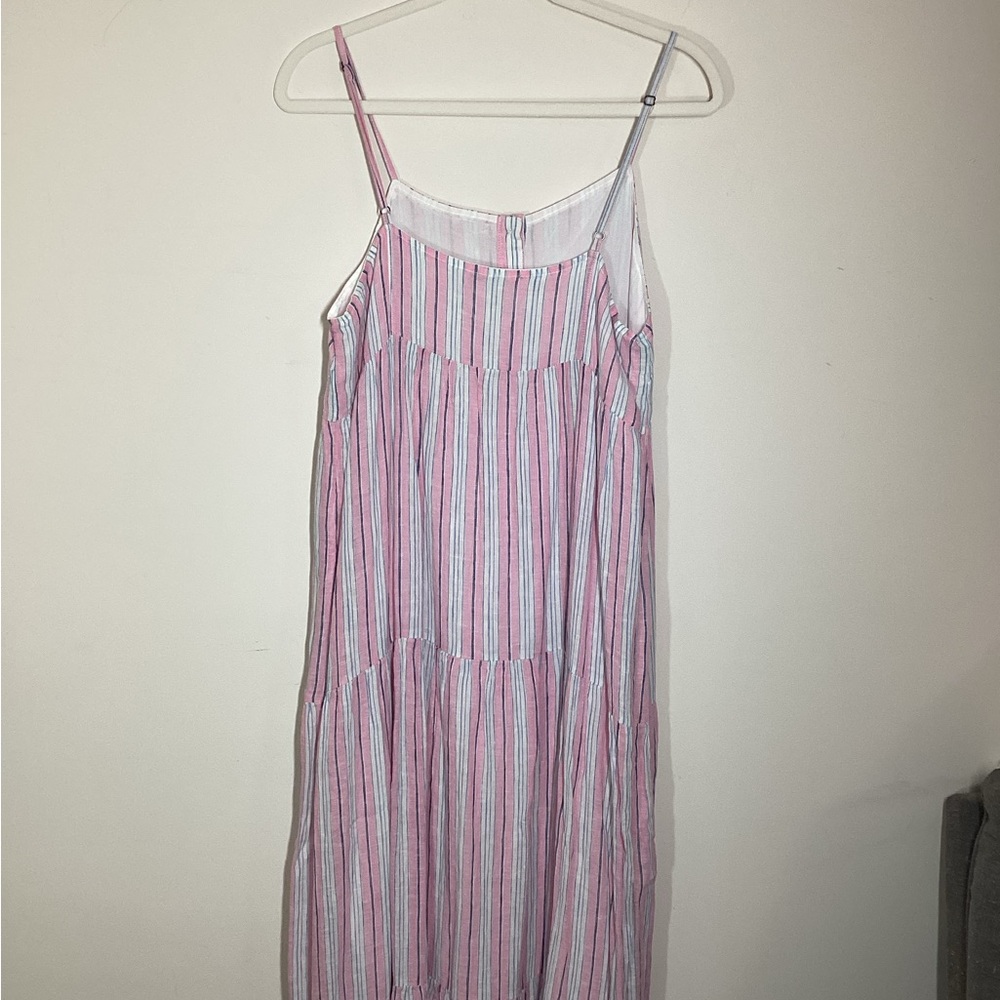 Splendid Pink and White Striped Maxi Dress - Picture 8 of 14